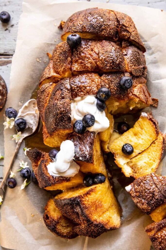 pull apart baked French toast