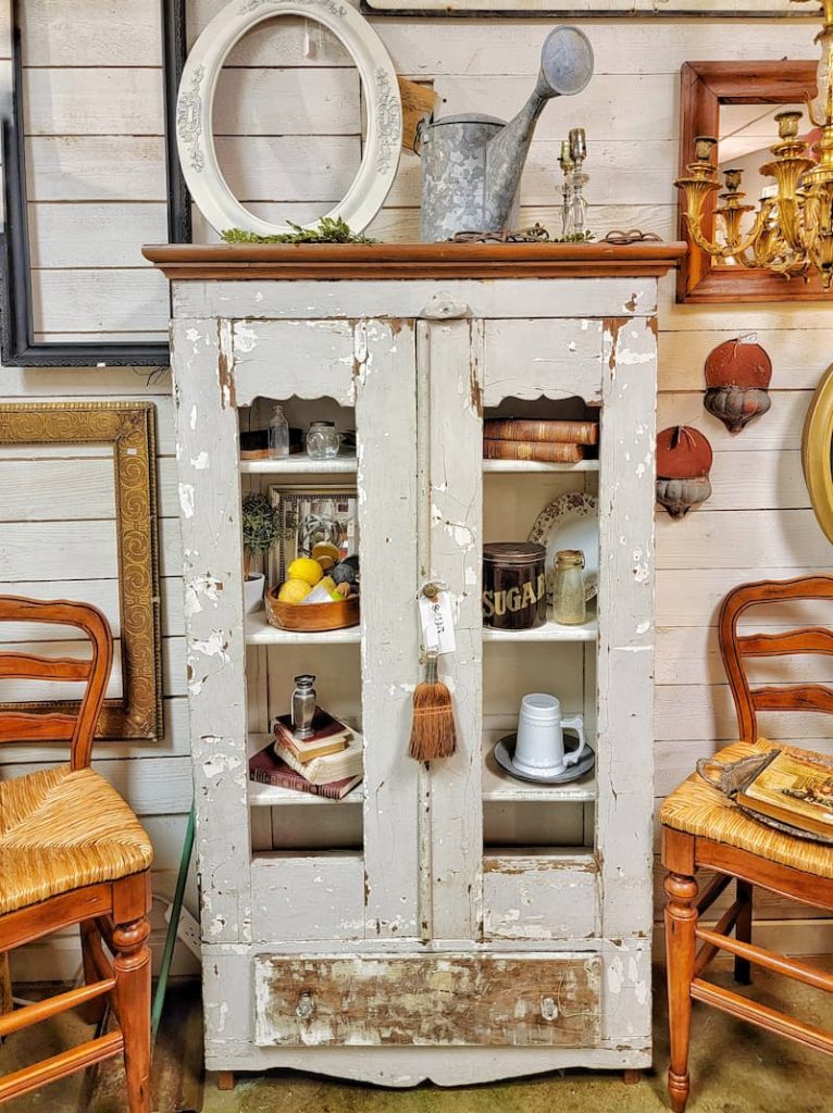 Saltwater Antiques shop vintage cabinet