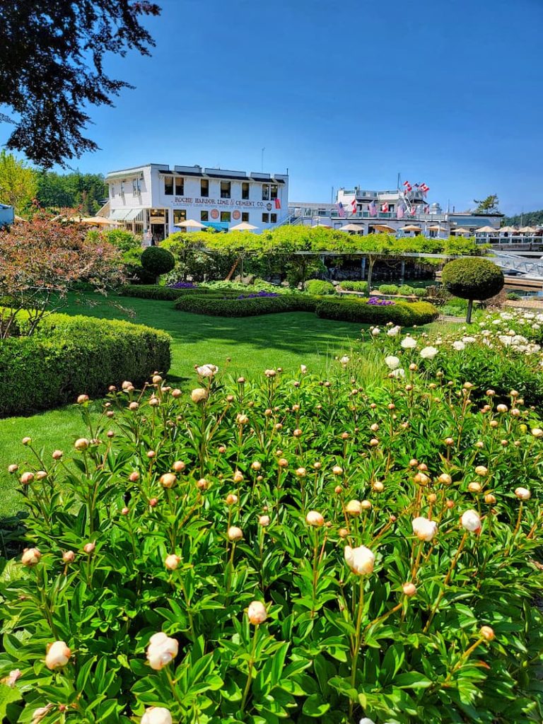 Roche Harbor formal gardens