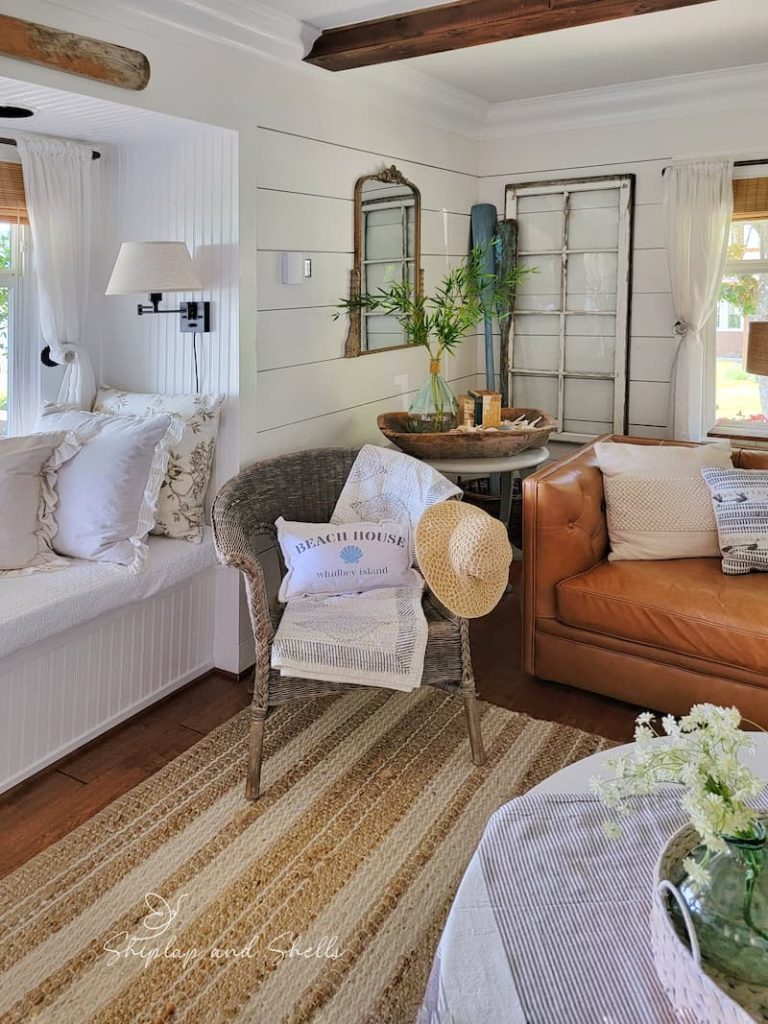 Coastal Cottage Great Room: How to Get the Look With Decor & Paint Colors -  Hello Lovely