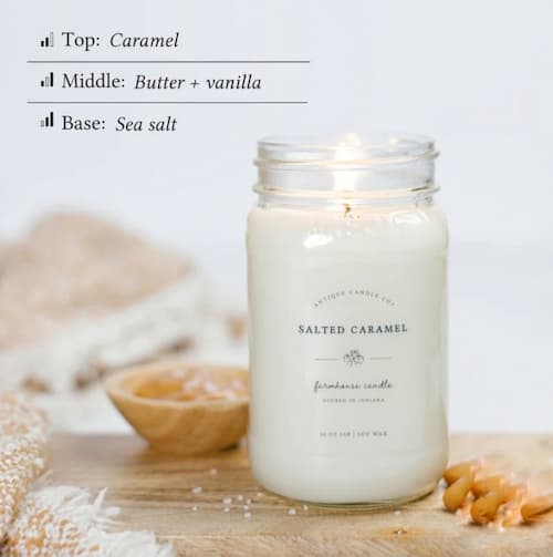 salted caramel candle