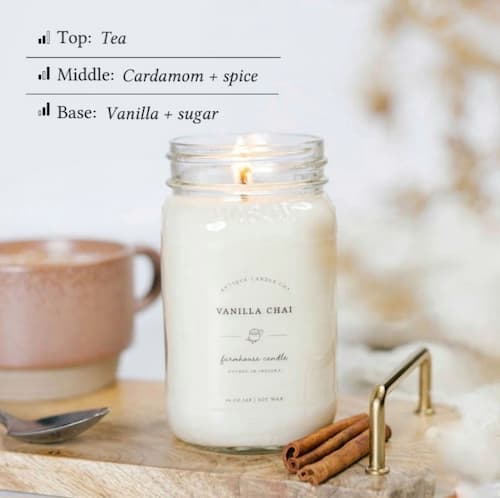 vanilla chai candle