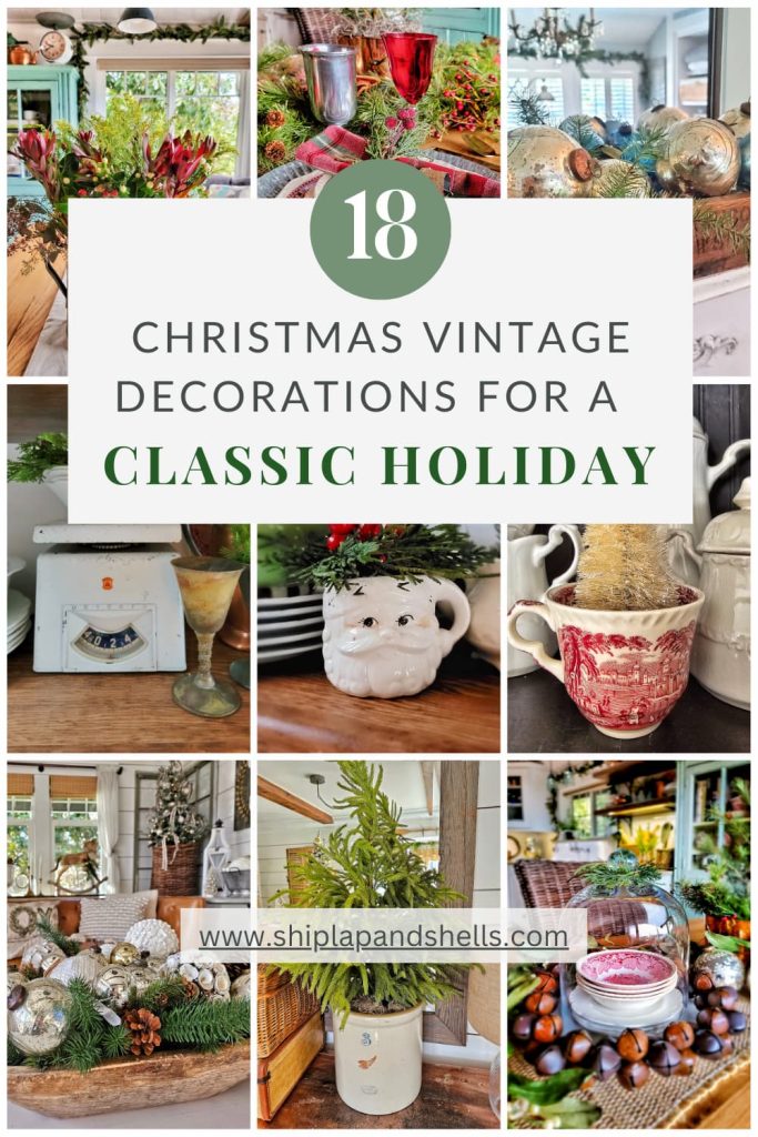 Christmas vintage decorations for a classic holiday