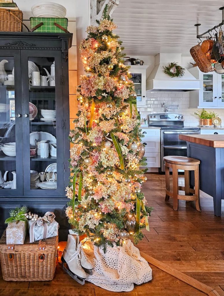 hydrangea Christmas tree