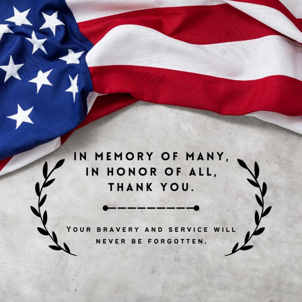 Memorial Day message