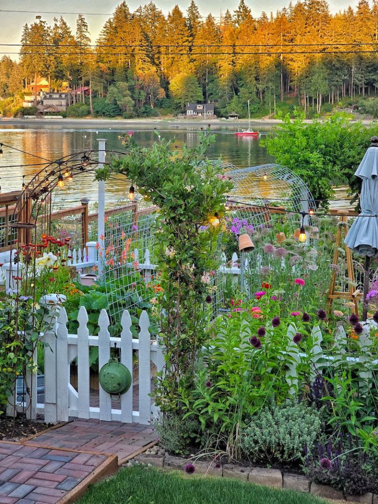 entrance to the cut flower garden