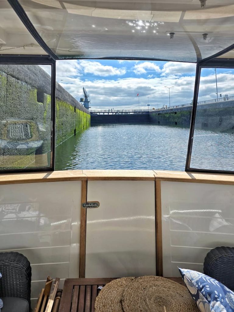 our boat in the Ballard Locks