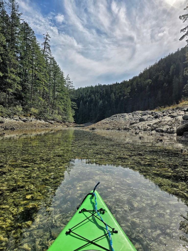 Tenedos Bay view from the kayak