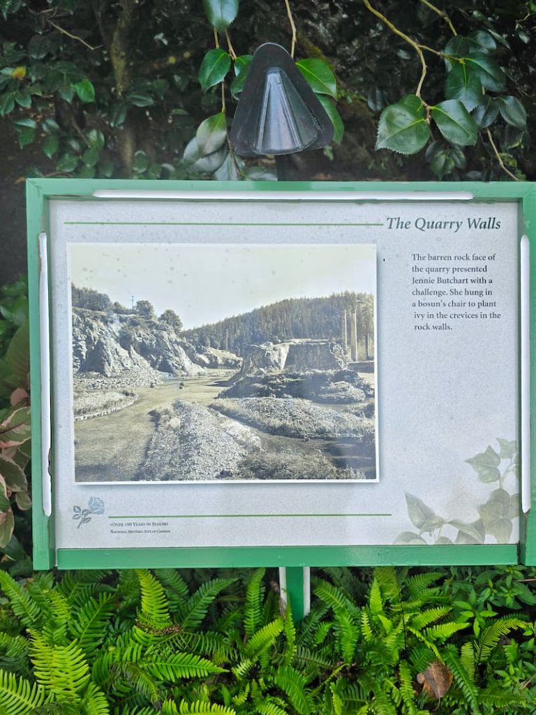 The Butchart Gardens Quarry Walls story