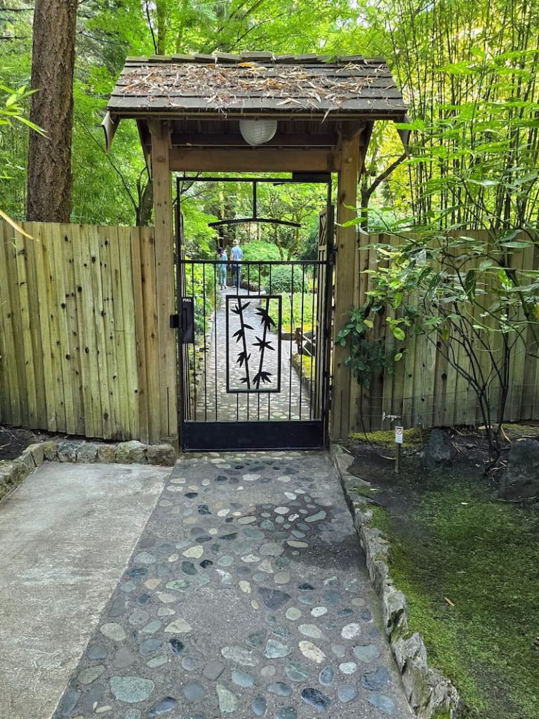 The Butchart Gardens gate to the Japanese Garden