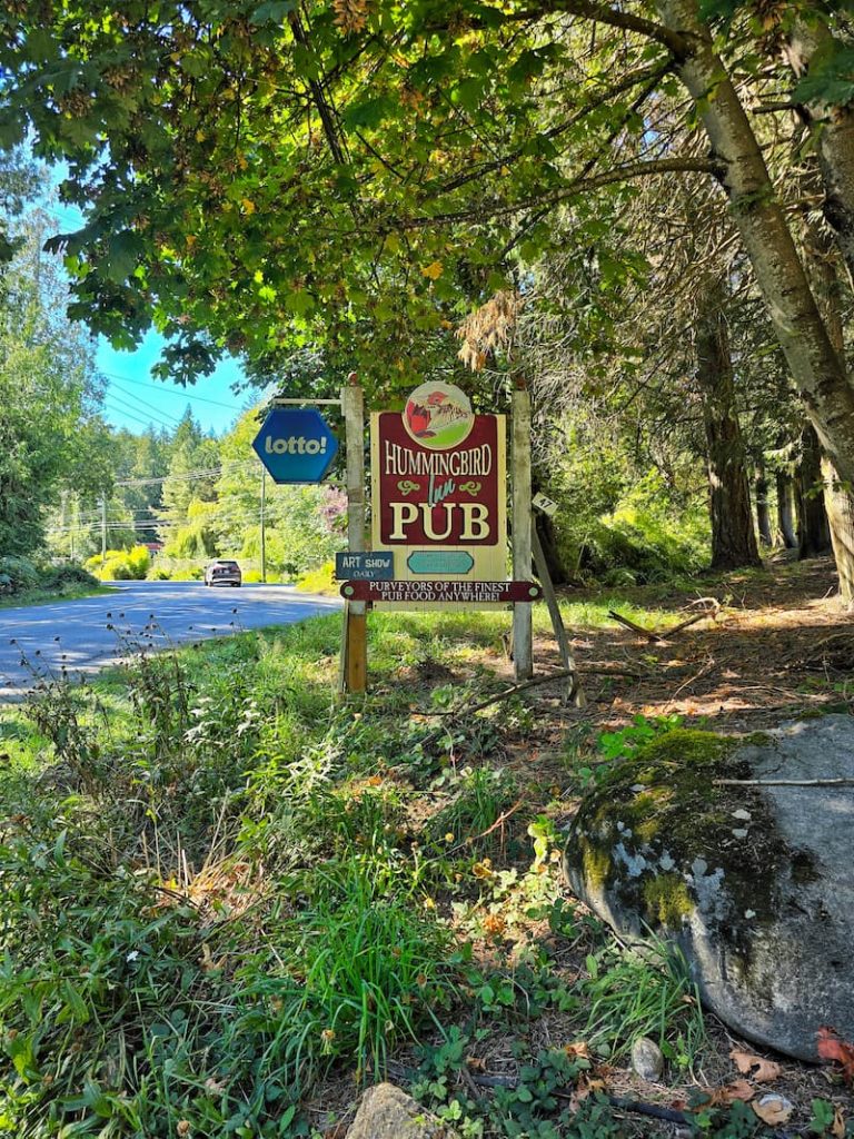 Hummingbird pub on Galiano Island