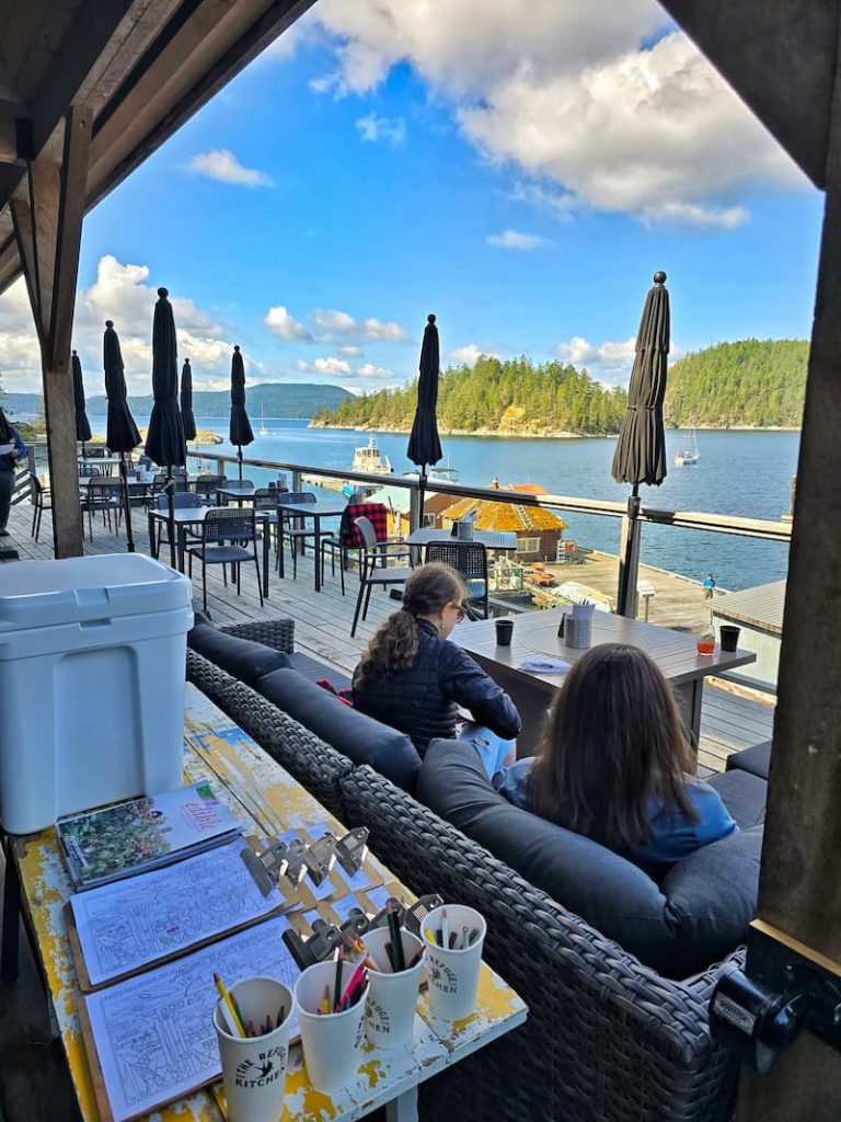 Refuge Cove restaurant outdoor space