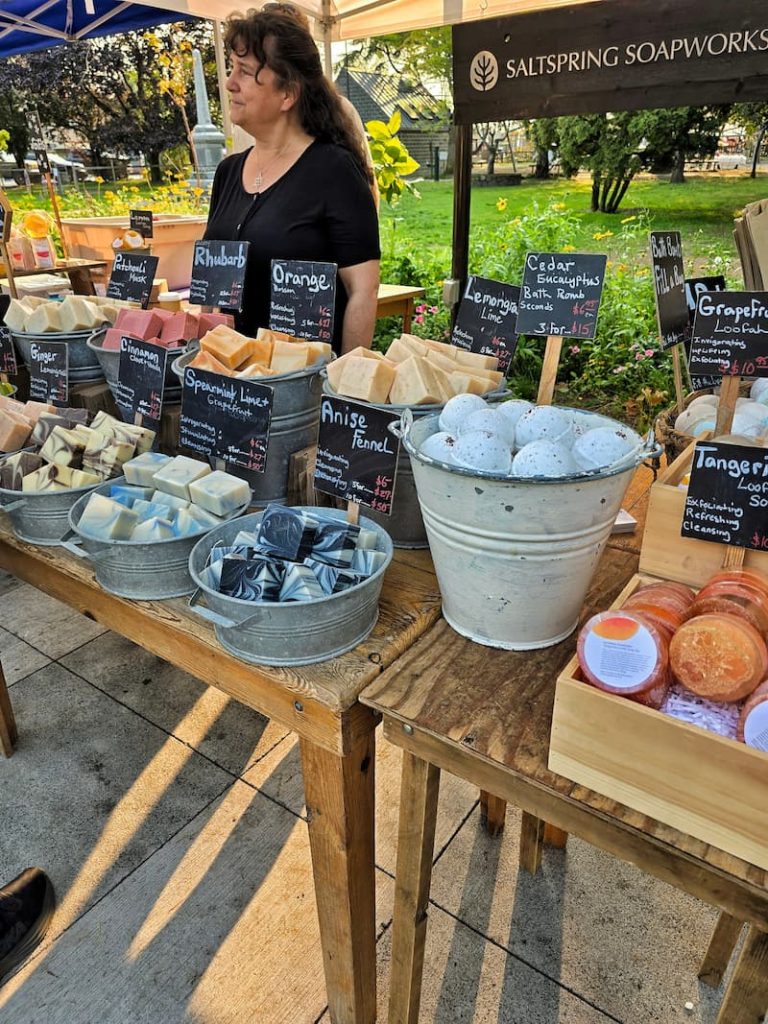 Salt Spring Farmer's Market sops for sale