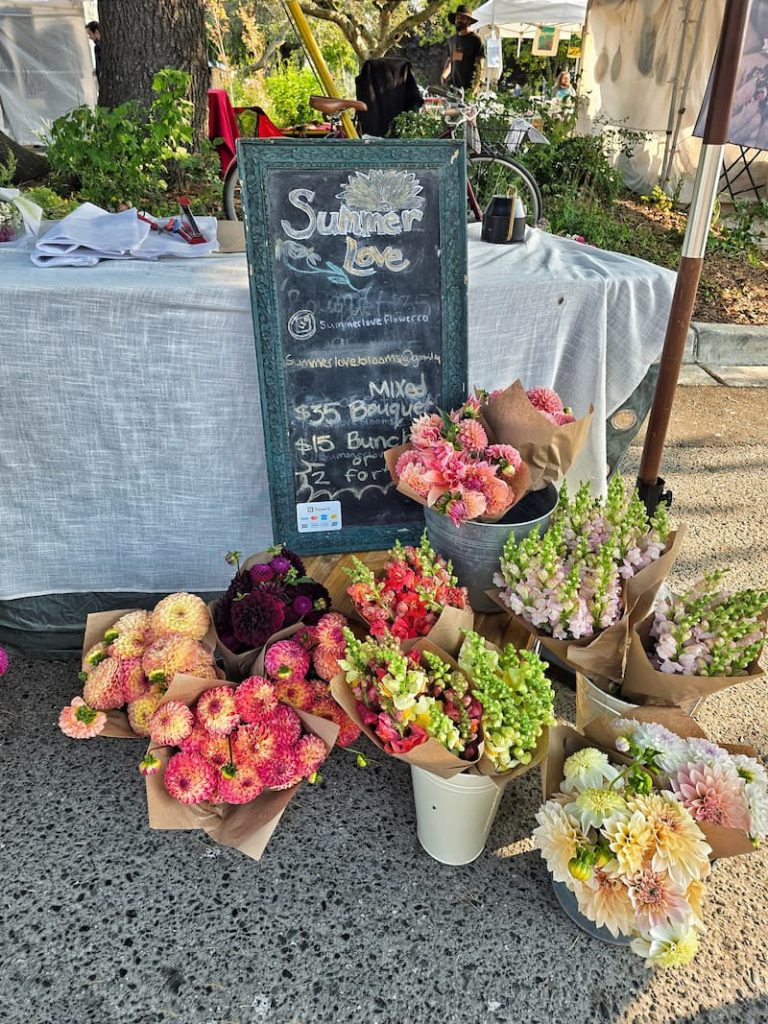 Salt Spring Farmer's Market flowers