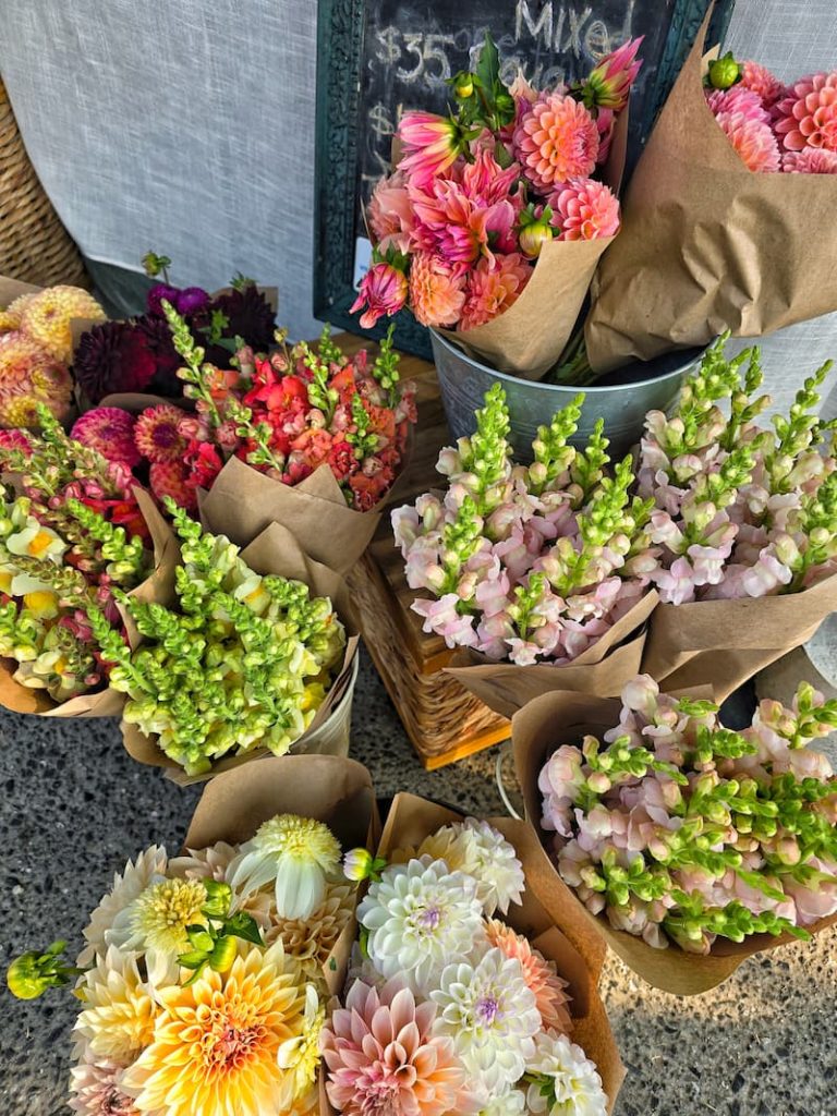 Salt Spring Farmer's Market flowers