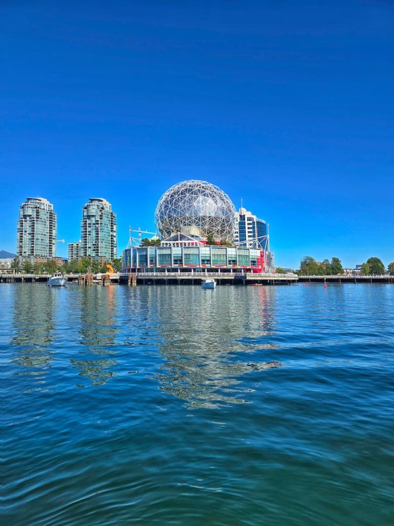 Vancouver Science World view from False Creek