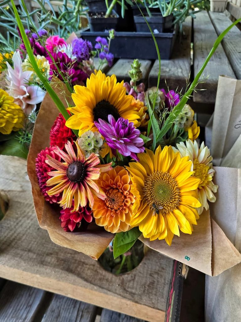 Stowel Lake Farm Stand flower bouquet