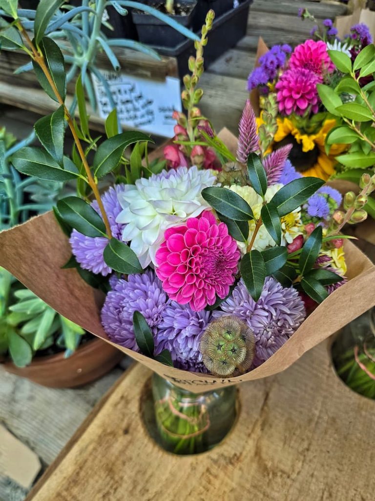 Stowel Lake Farm Stand flower bouquet