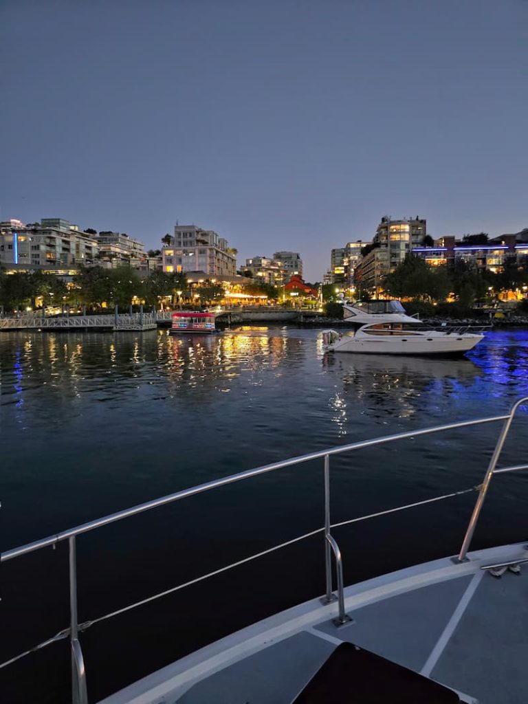 Vancouver, B.C. Canada False Creek at sunset