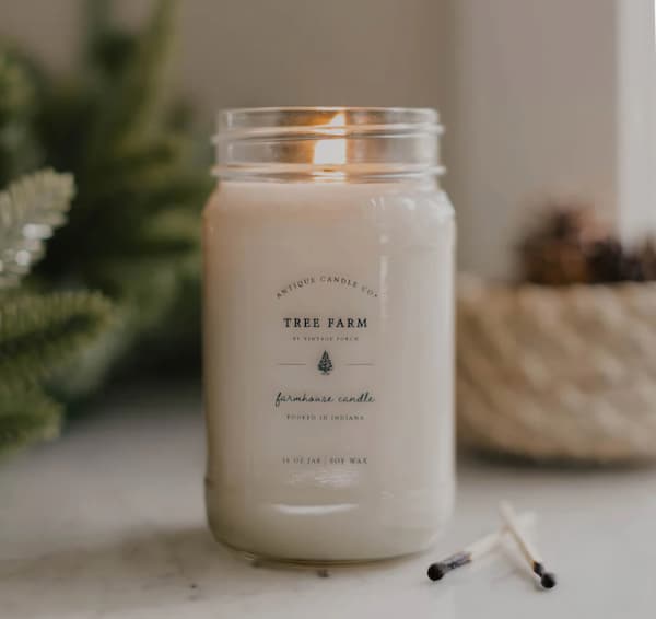 tree farm candle