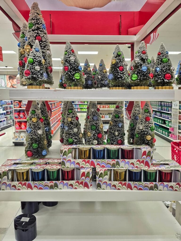 Christmas decor at Target