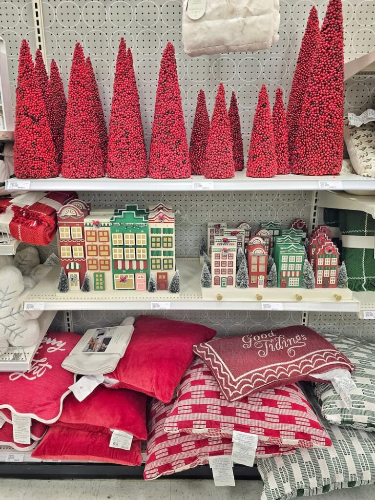 Christmas decor at Target