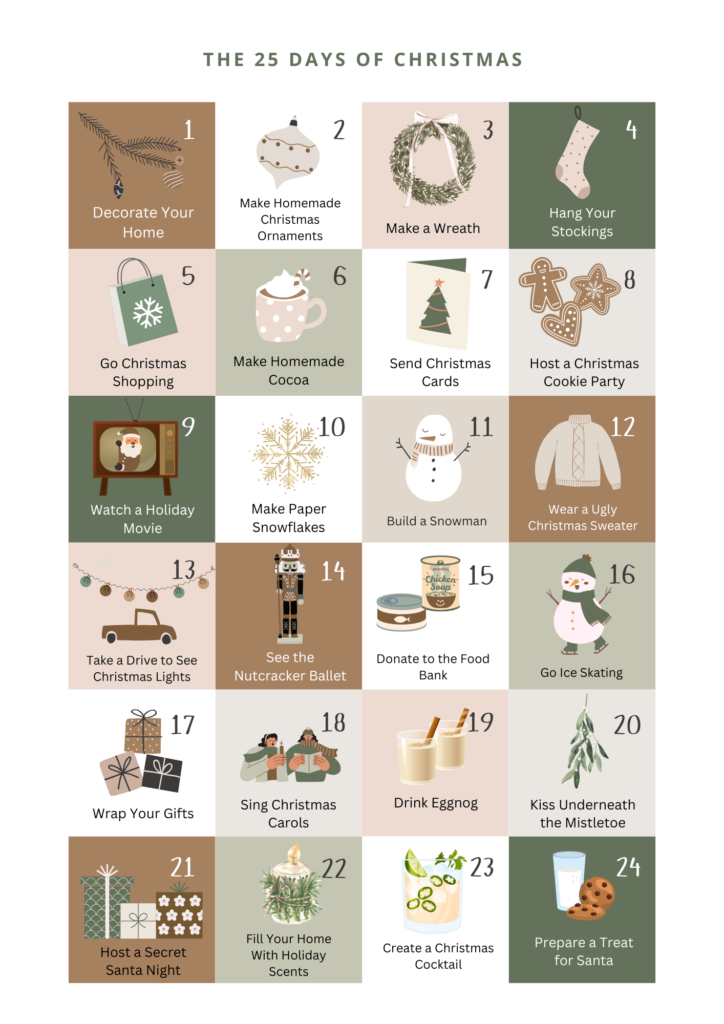 the 25 days of Christmas