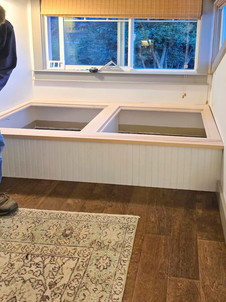 installing window seat