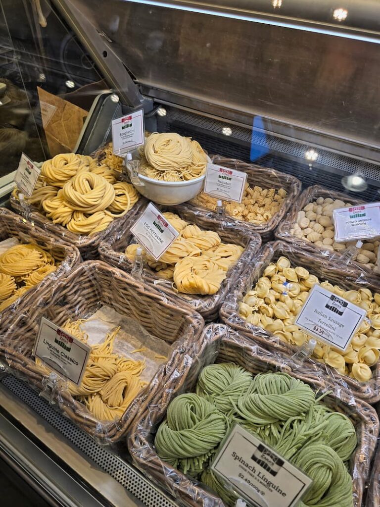 Granville Public Market homemade pasta for sale