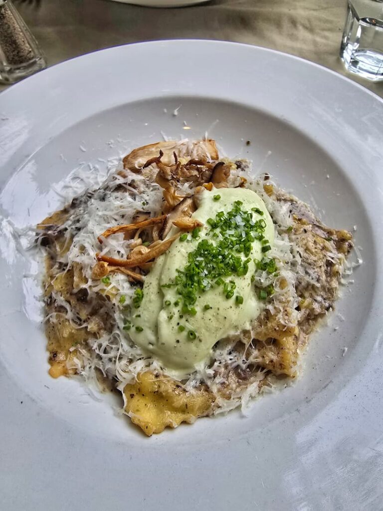 wild mushroom ravioli