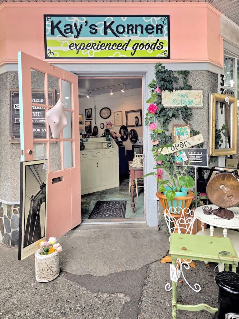 Kay's Korner antique shop in Victoria
