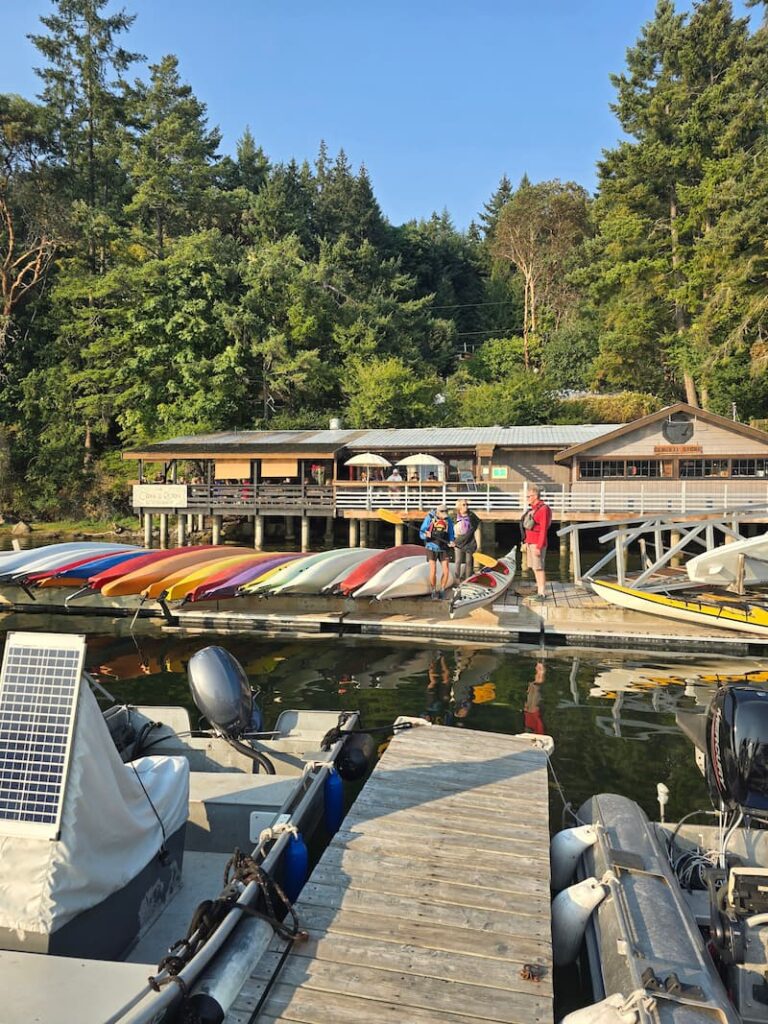 Montague Harbour marina dock