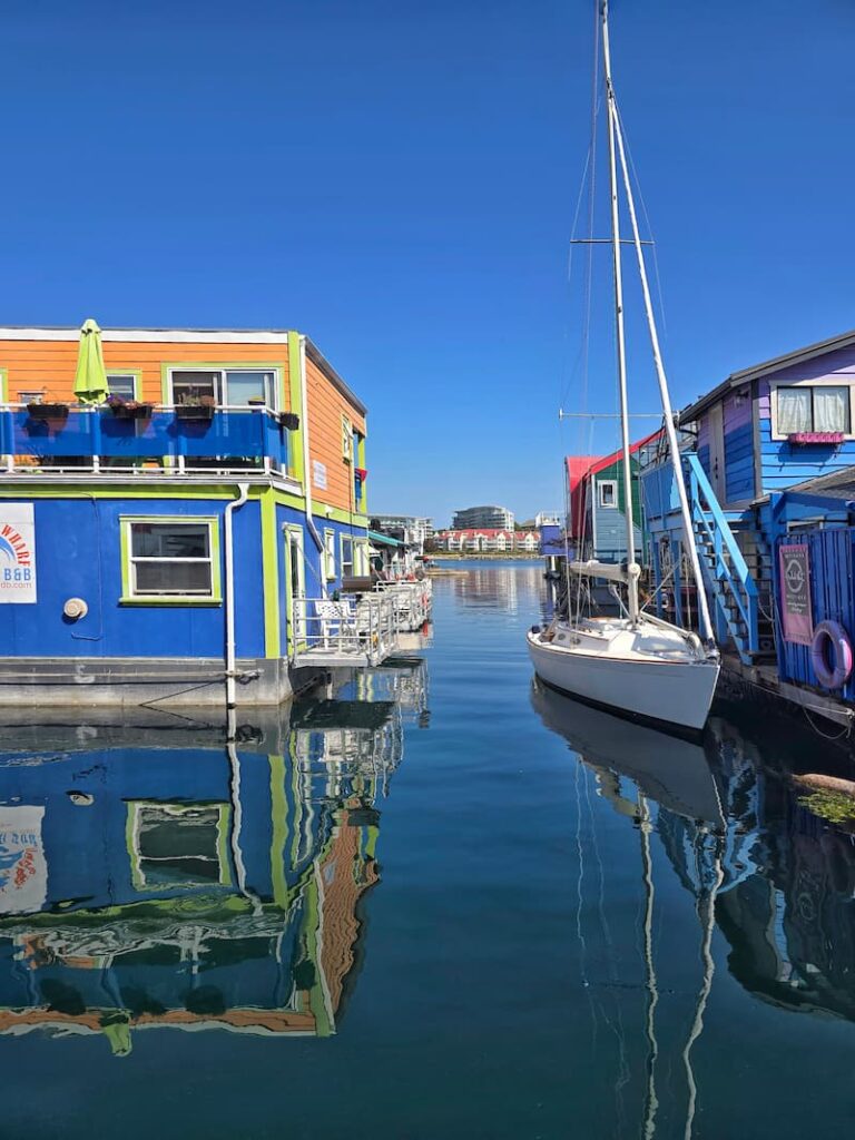 Fisherman's Wharf floating houses in Victoria