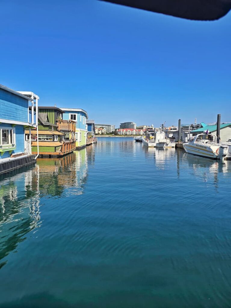 Fisherman's Wharf floating houses in Victoria