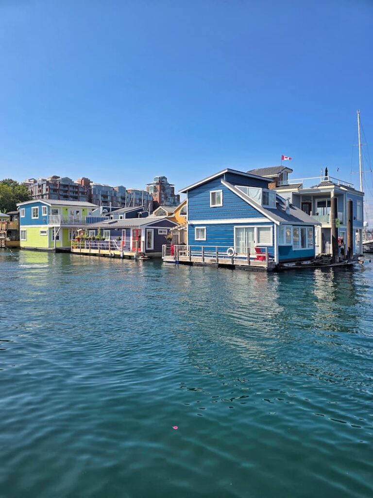 Fisherman's Wharf floating houses in Victoria