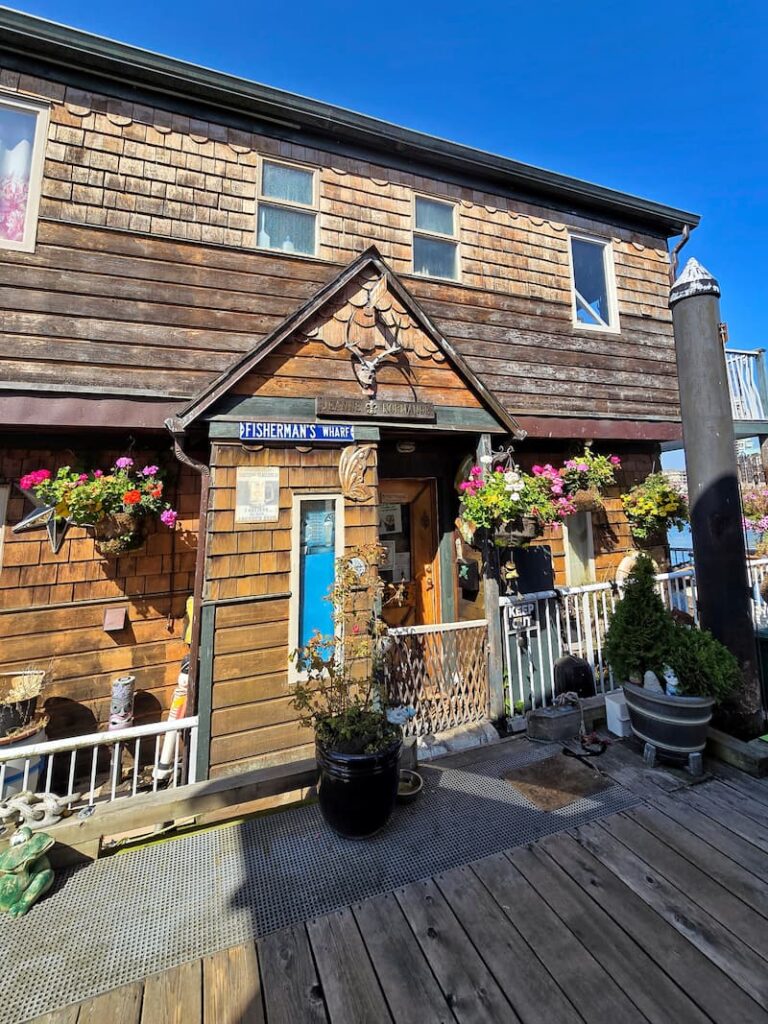 Fisherman's Wharf floating houses in Victoria