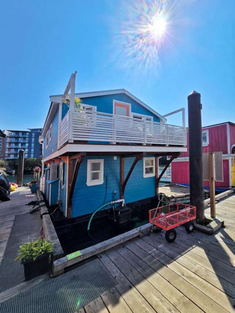 Fisherman's Wharf floating houses in Victoria