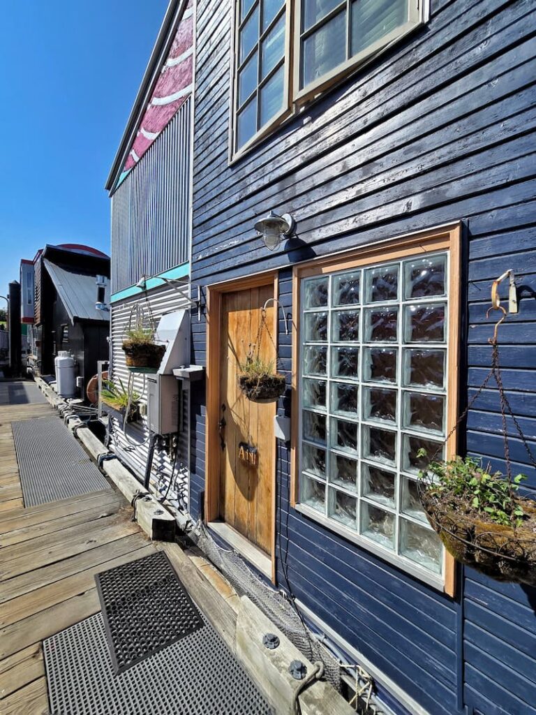 Fisherman's Wharf floating houses in Victoria