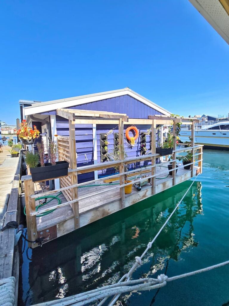 Fisherman's Wharf floating houses in Victoria
