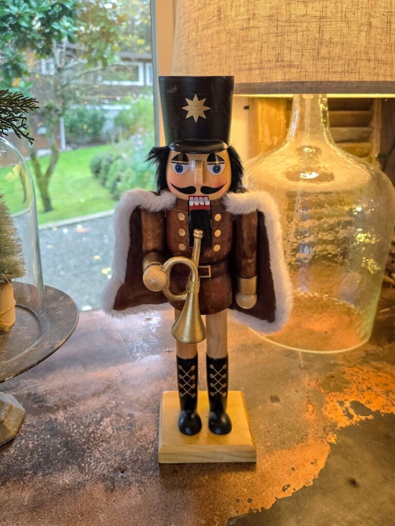 black and brown nutcracker