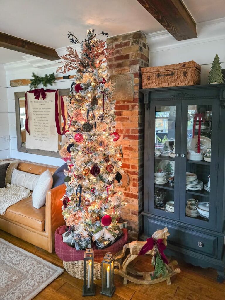 Moody Christmas Cottage Tour: Mixing Old and New
