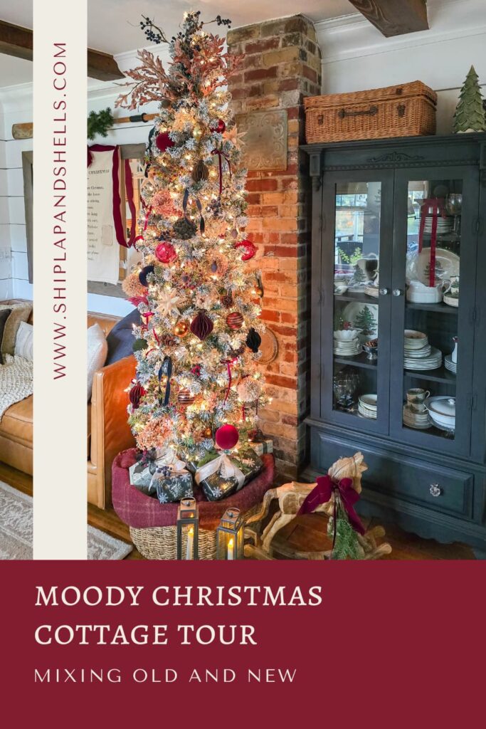 Moody Christmas cottage tour: mixing old and new