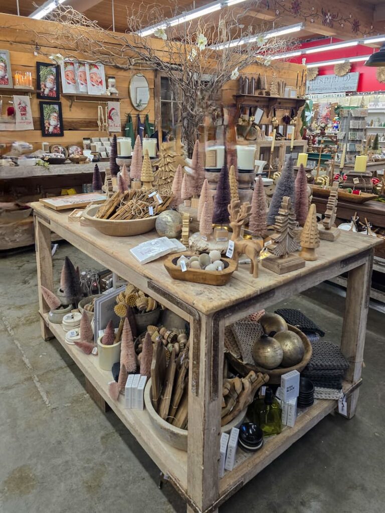 Red Plantation store selling Christmas decorations