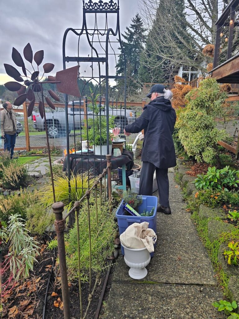 magazine photo shoot outside of our house