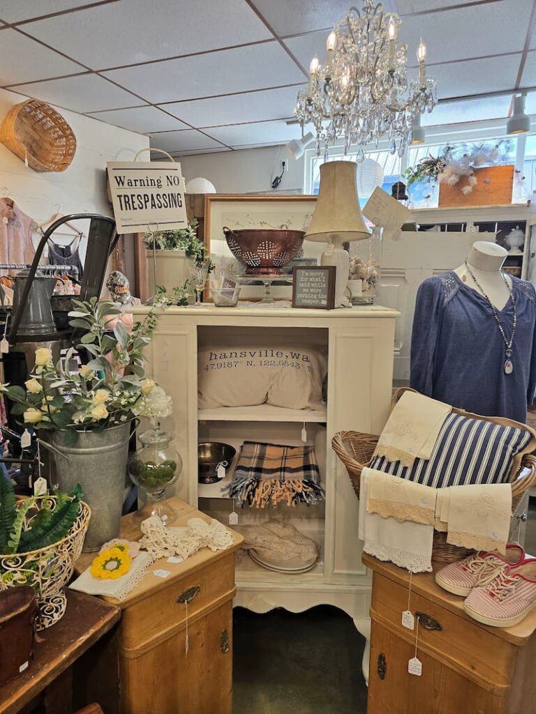 vintage items in the Rust and Relic store in Poulsbo