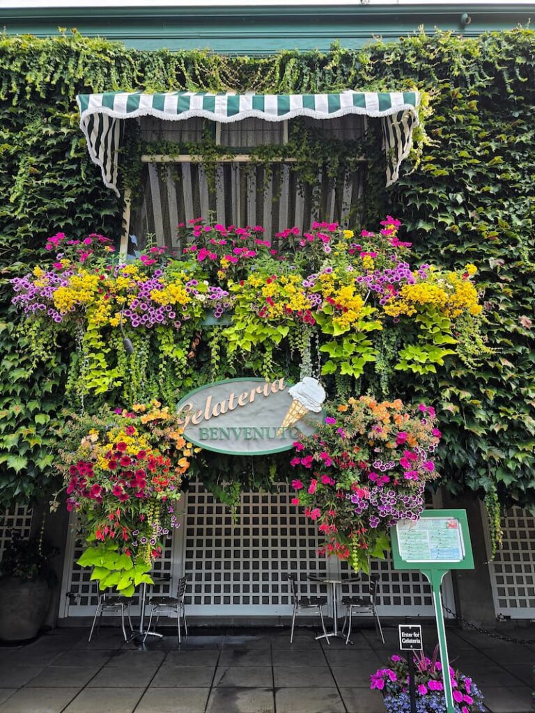 Gelateria in the Italian Garden area