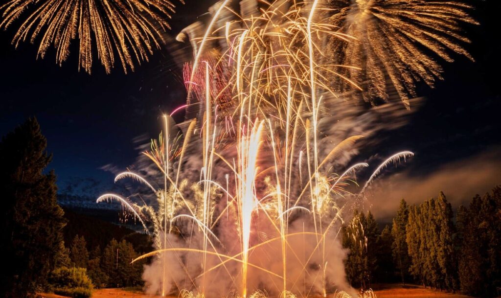 fireworks at the Butchart Gardens
