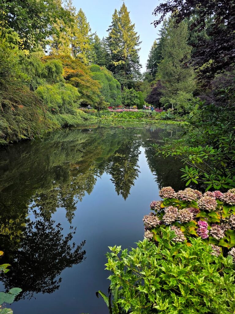 The Butchart Gardens Sunken Garden pond
