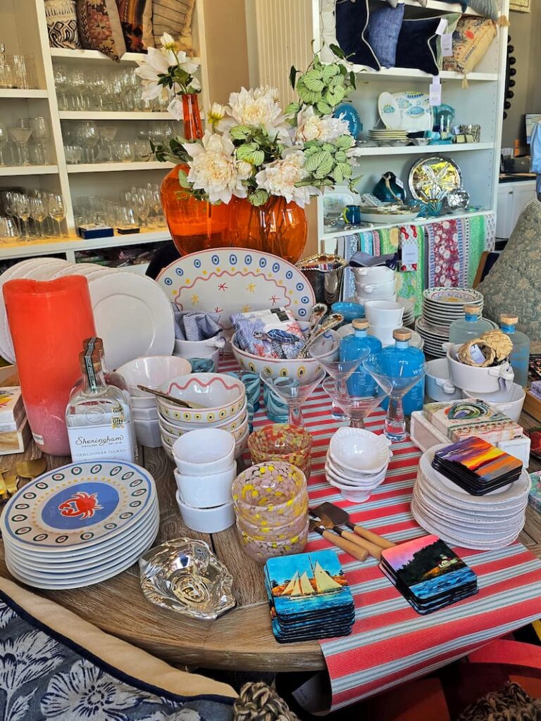 home decor store Dominique's House at Roche Harbor Resort