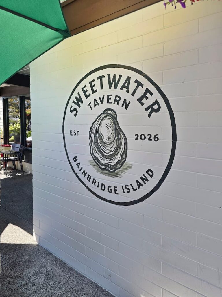 Sweetwater Tavern logo on Bainbridge island
